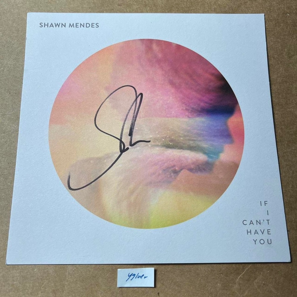 Shawn Mendes "If I Can't Have You" signed post card postcard autograph